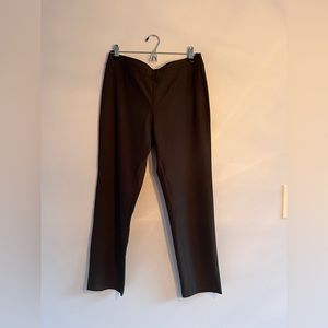 Eileen Fisher Dark Grey Crepe Stretch Pants
